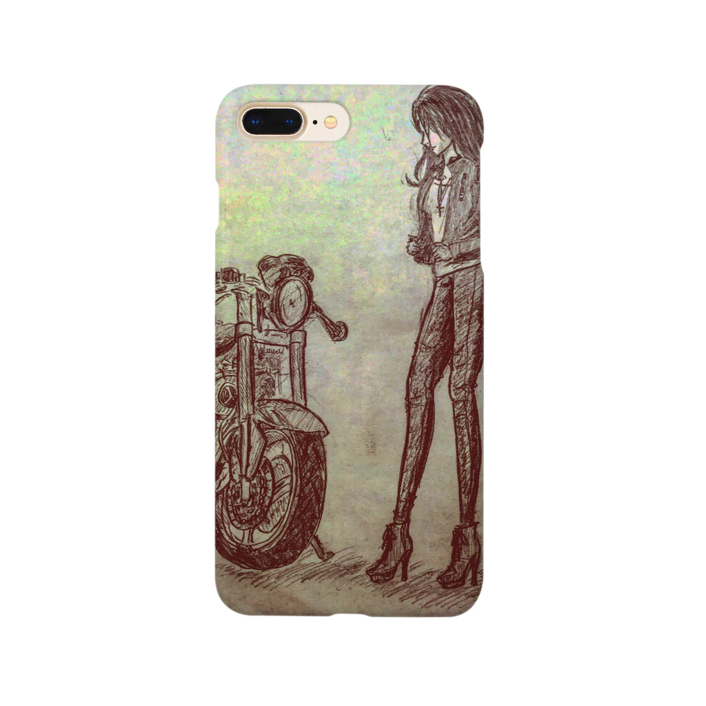 さきっぺのバイク×かっこいい女性 Smartphone Case