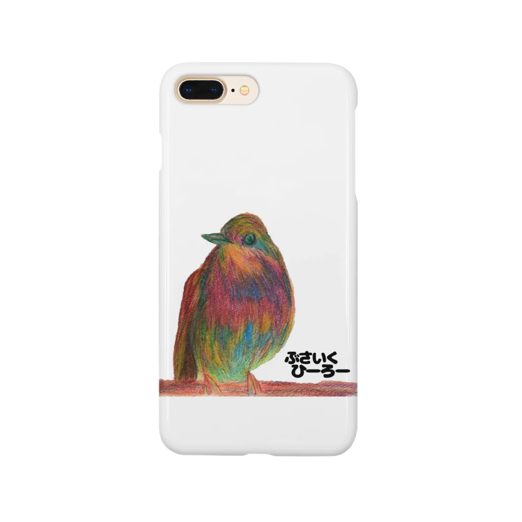 ぶさいく・ひーろーのロゴ入りの鳥 Smartphone Case