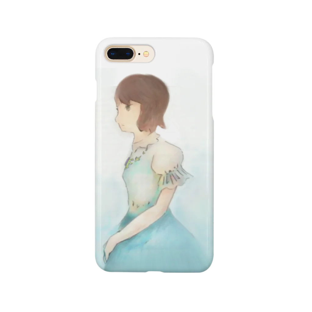水無月じゅん の青いドレス Smartphone Case