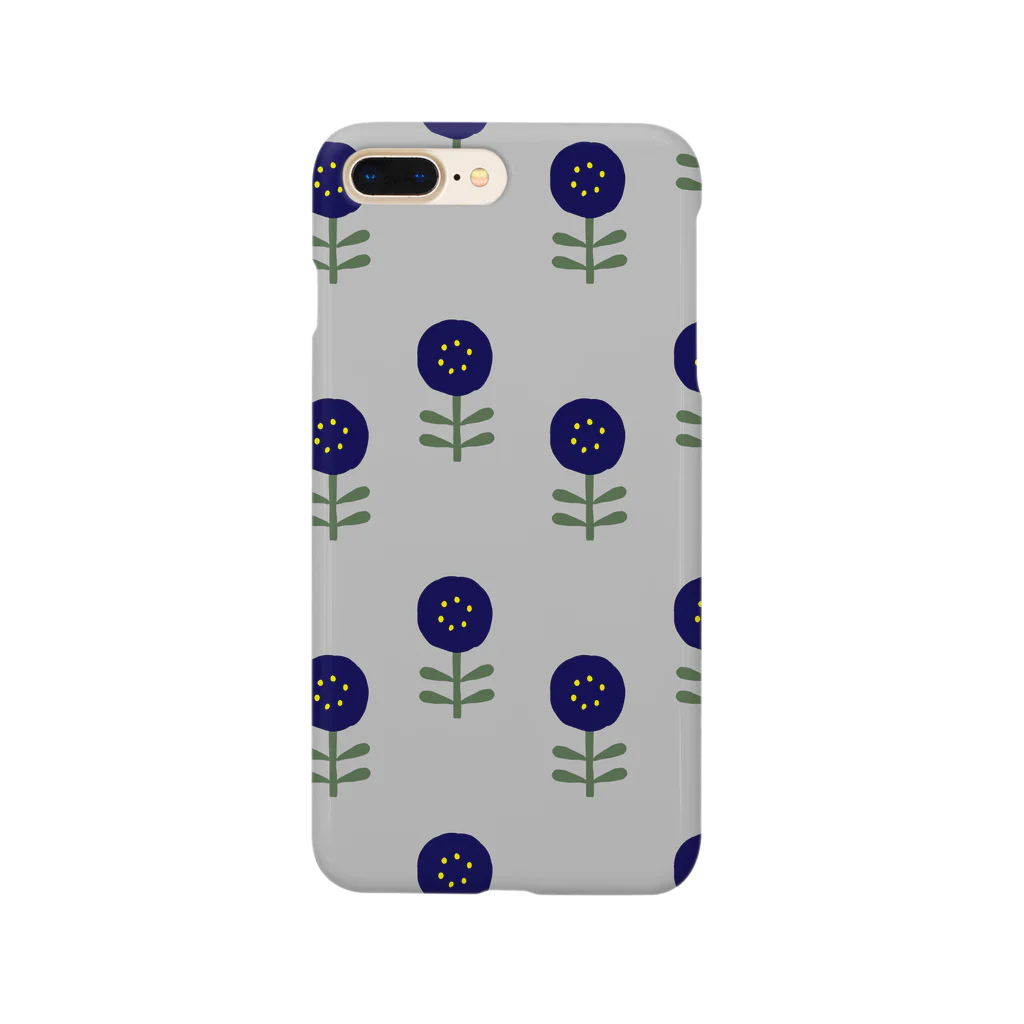 sonoteniの北欧　花柄　グレー  ＃101 Smartphone Case