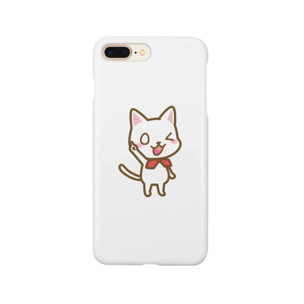 白ねこグループアンテナSHOPの白ねこ公式キャラクター Smartphone Case