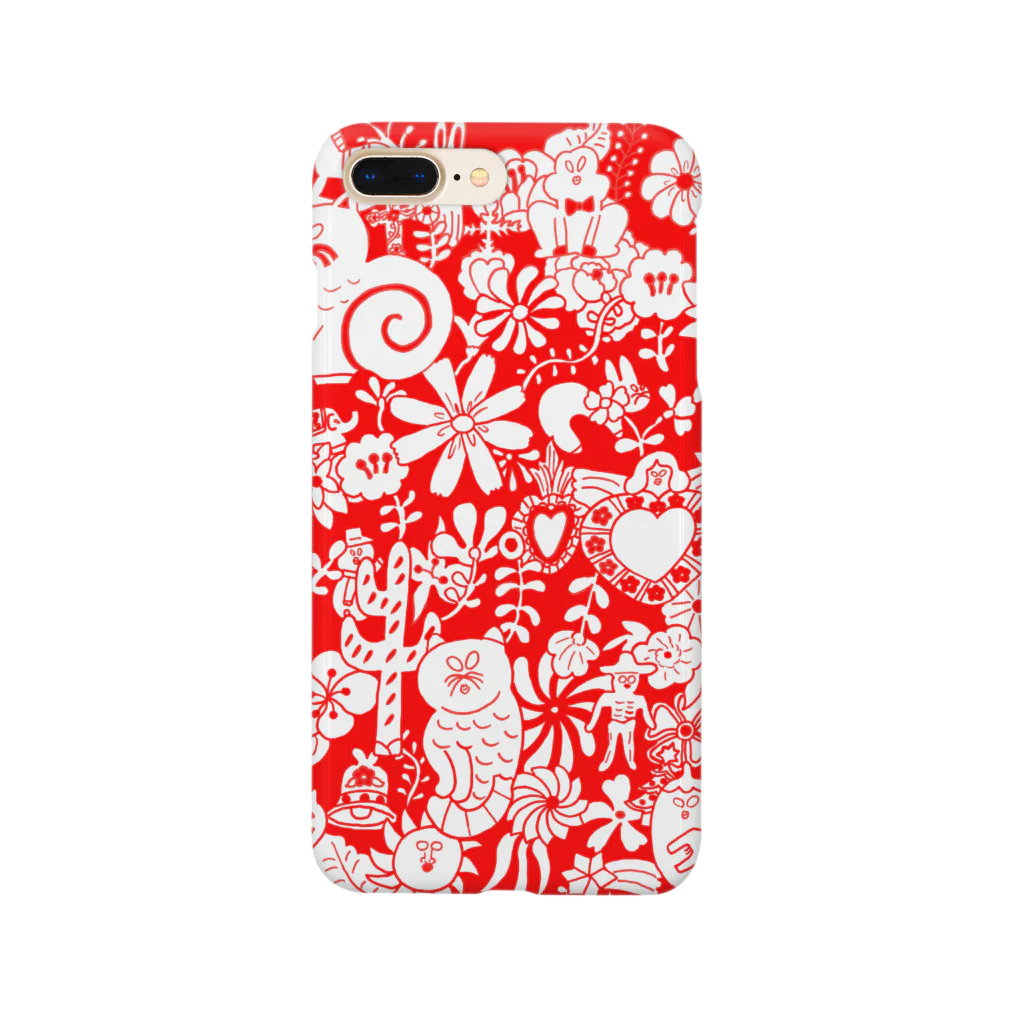 マユボンヌ / MayubonneのOrnament red Smartphone Case