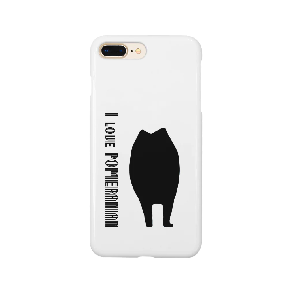 ポメラニアンのランディーのポメラニアンのランディー　I love POMERANIAN Smartphone Case