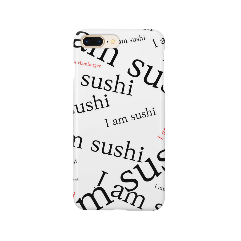 しめじの私は寿司です。 スマホケース