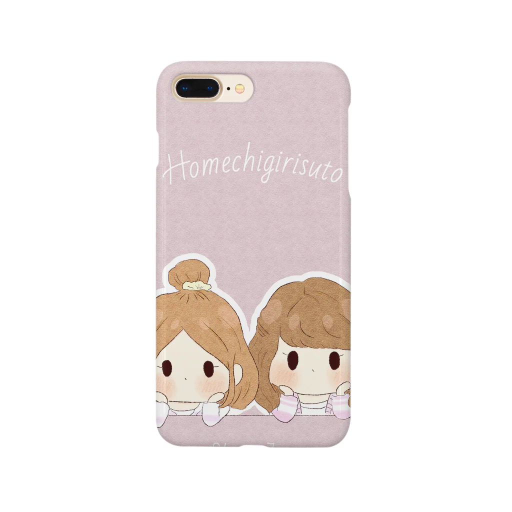 しほ(｀･З･´)の褒める女の子たちのスマホケース Smartphone Case