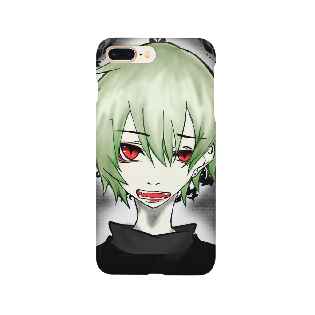 幻想真紅の闇病み少年 Smartphone Case