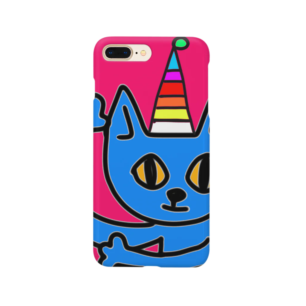 みつまめこshopのカラフルネコ Smartphone Case