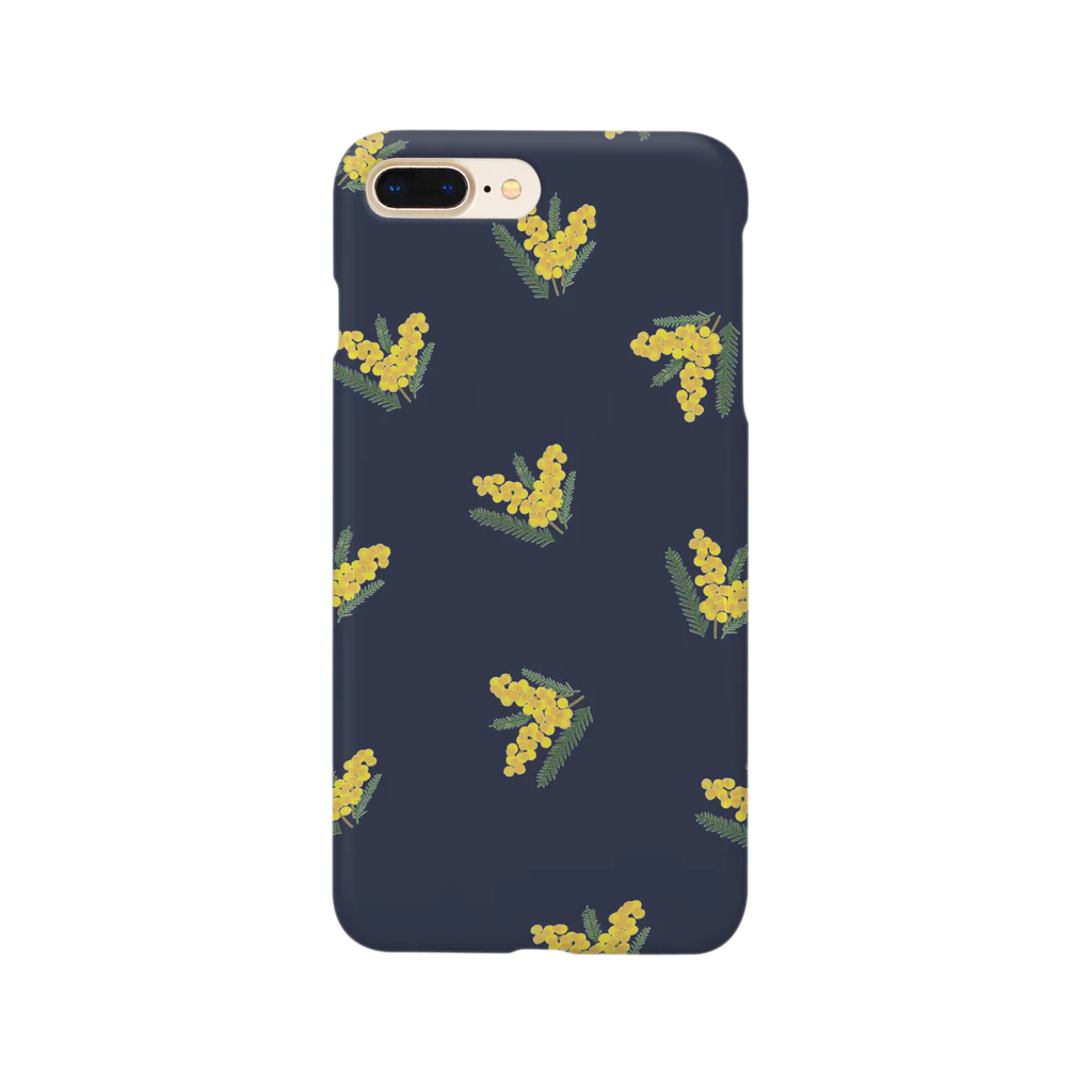 LePuyのオリジナルミモザドット【ネイビー】 Smartphone Case