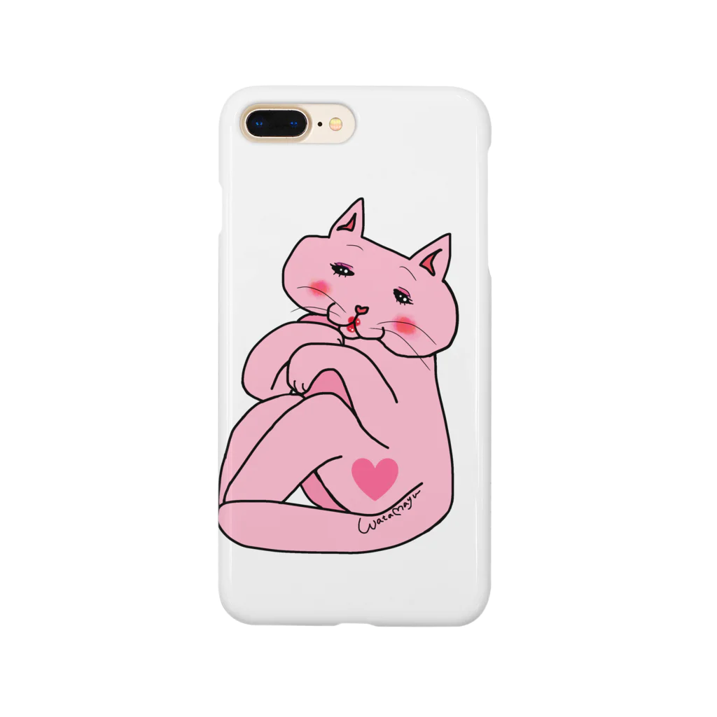 WataMayuroom☆のうっふんにゃんこさん（ノーマルバージョン） Smartphone Case