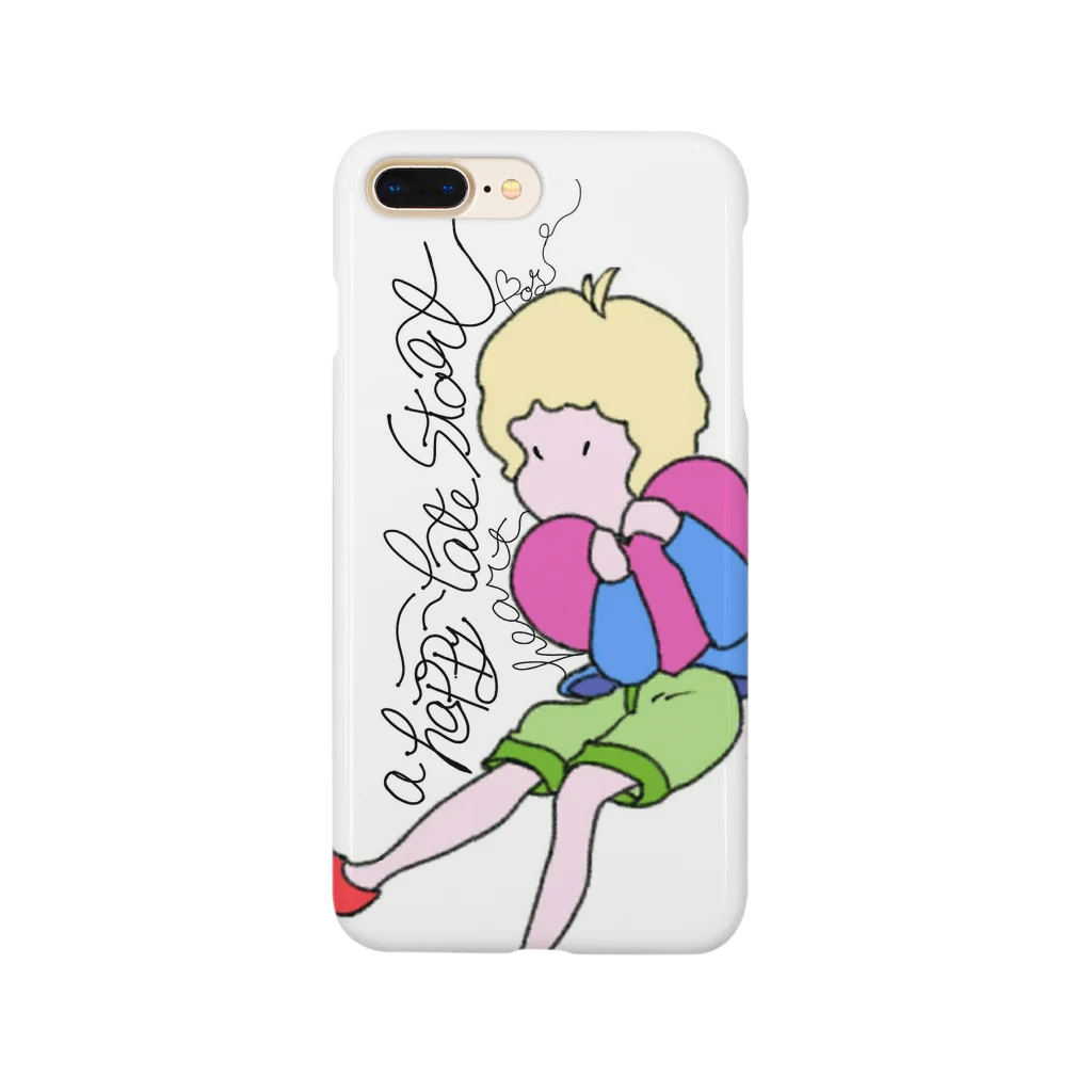 ピクタロウ ですのa happy heart late start boy Smartphone Case