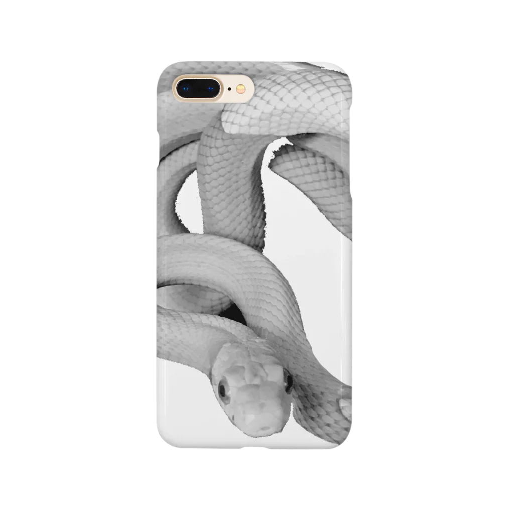 SummerSkywalkerの白蛇 透け感 Smartphone Case