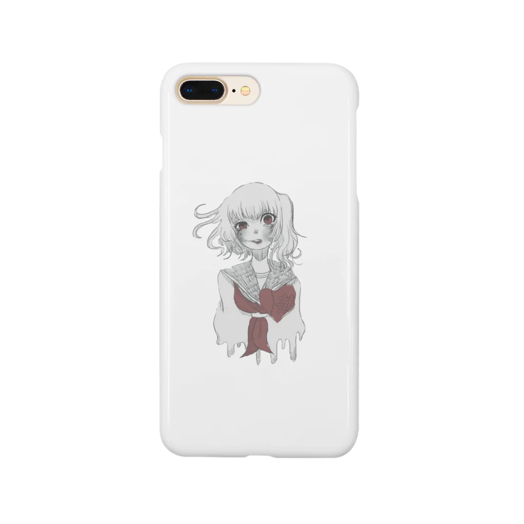 梅雨病の制服の女の子 Smartphone Case