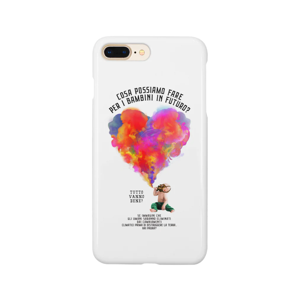 UNIREBORN WORKS ORIGINAL DESGIN SHOPのCOSA POSSIAMO FARE PER I BAMBINI IN FUTURO? Smartphone Case