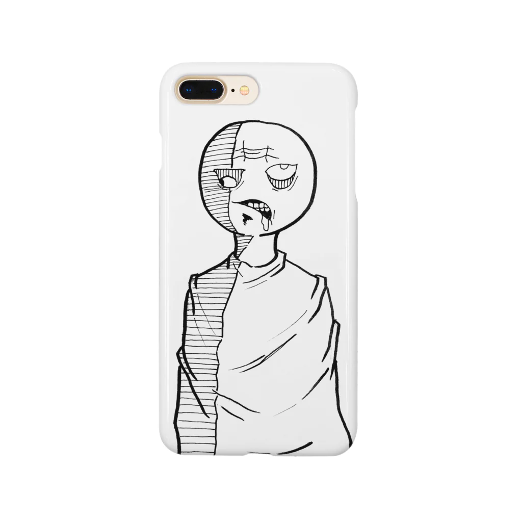 takugalballの欲張り丸顔君 Smartphone Case