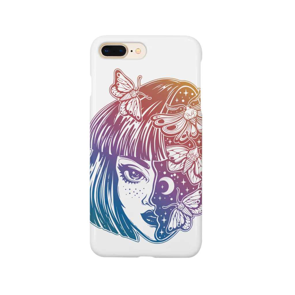 レッドムーンのgirl knows the world Smartphone Case