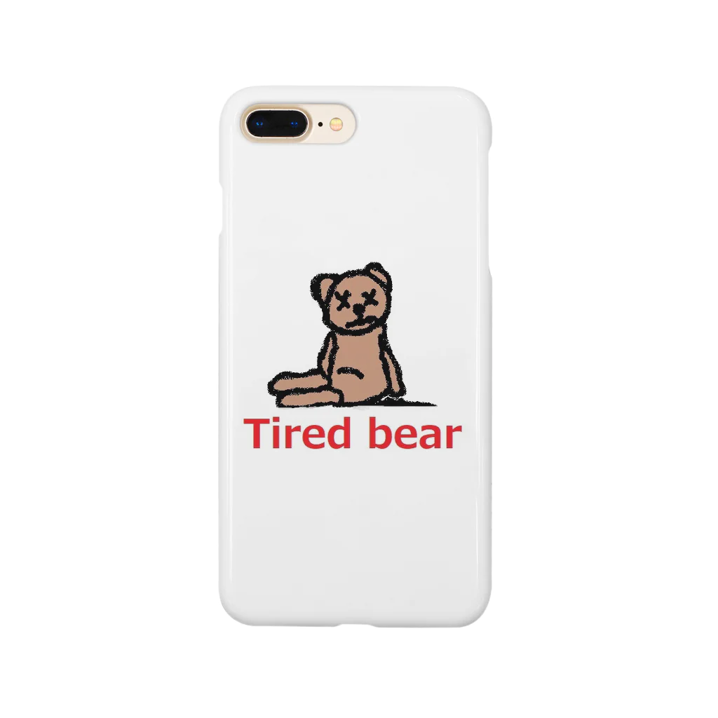 アメリカンベース のTired bear　疲れたぬいぐるみ スマホケース