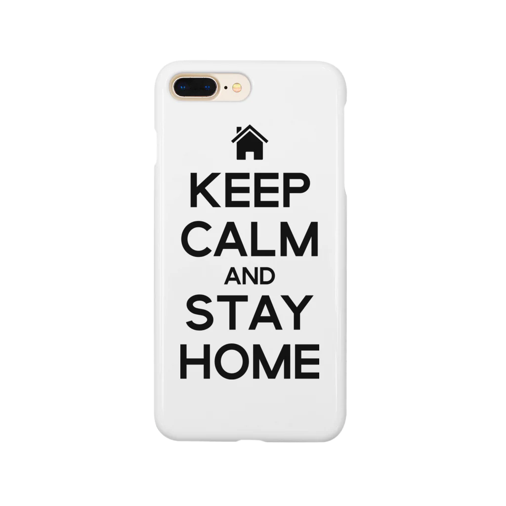 gemgemshopのKEEP CALM AND STAY HOME スマホケース