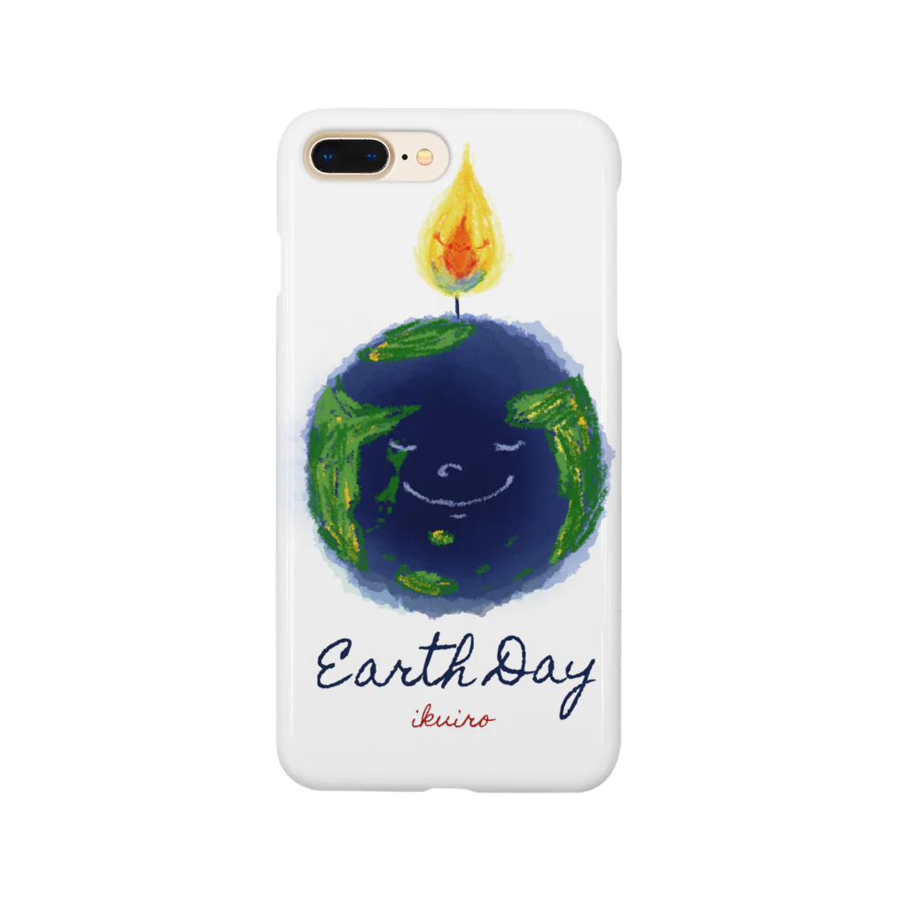 ikuiro 育色工房のEarth Day 地球の日 Smartphone Case