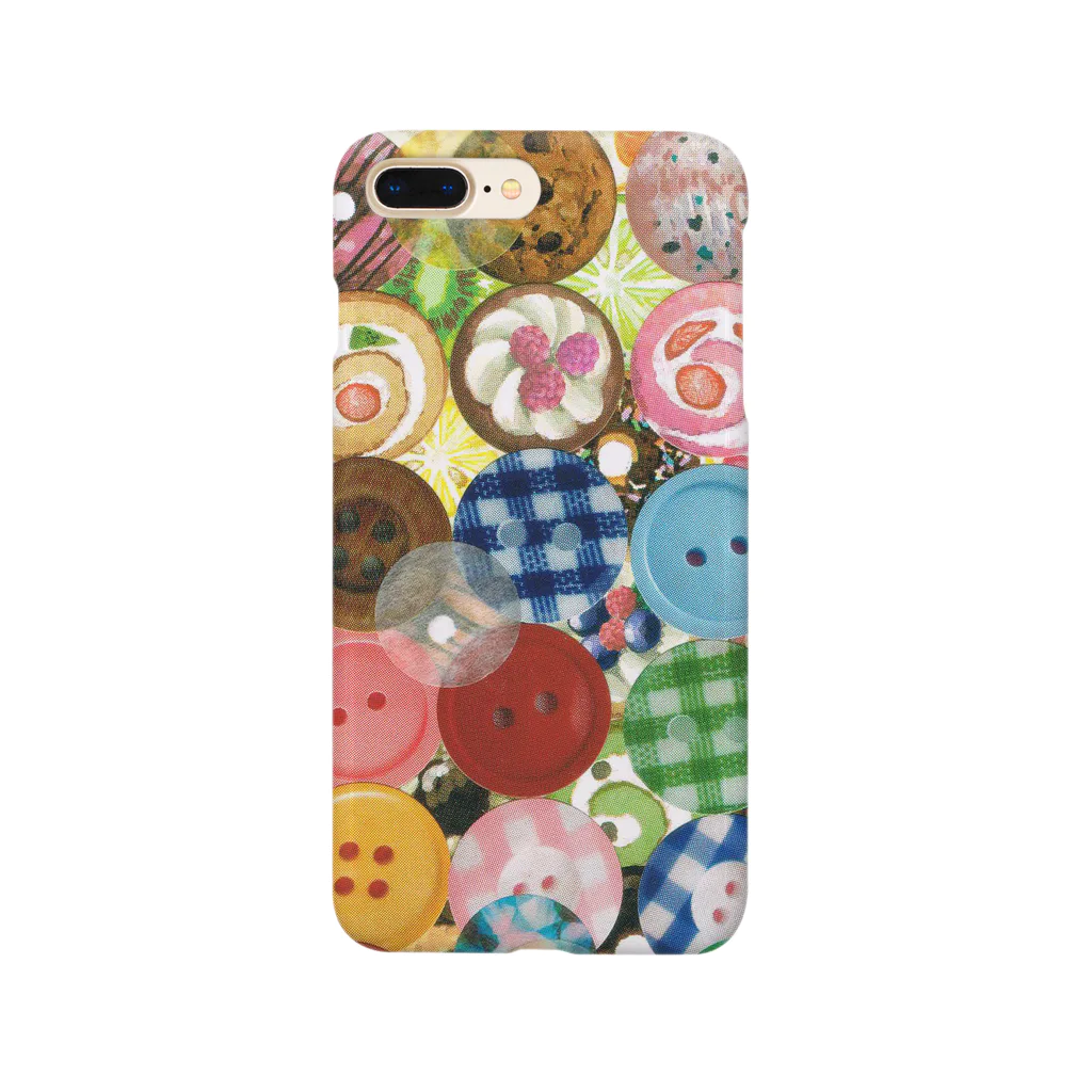 虎目石のワンポイントシール○ ケータイケース Smartphone Case