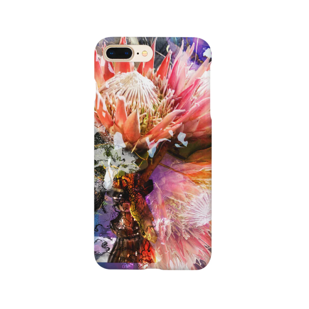 hugging love ＋《ハギング ラブ プラス》の+ Fete des fleurs 01《king Protea》 Smartphone Case