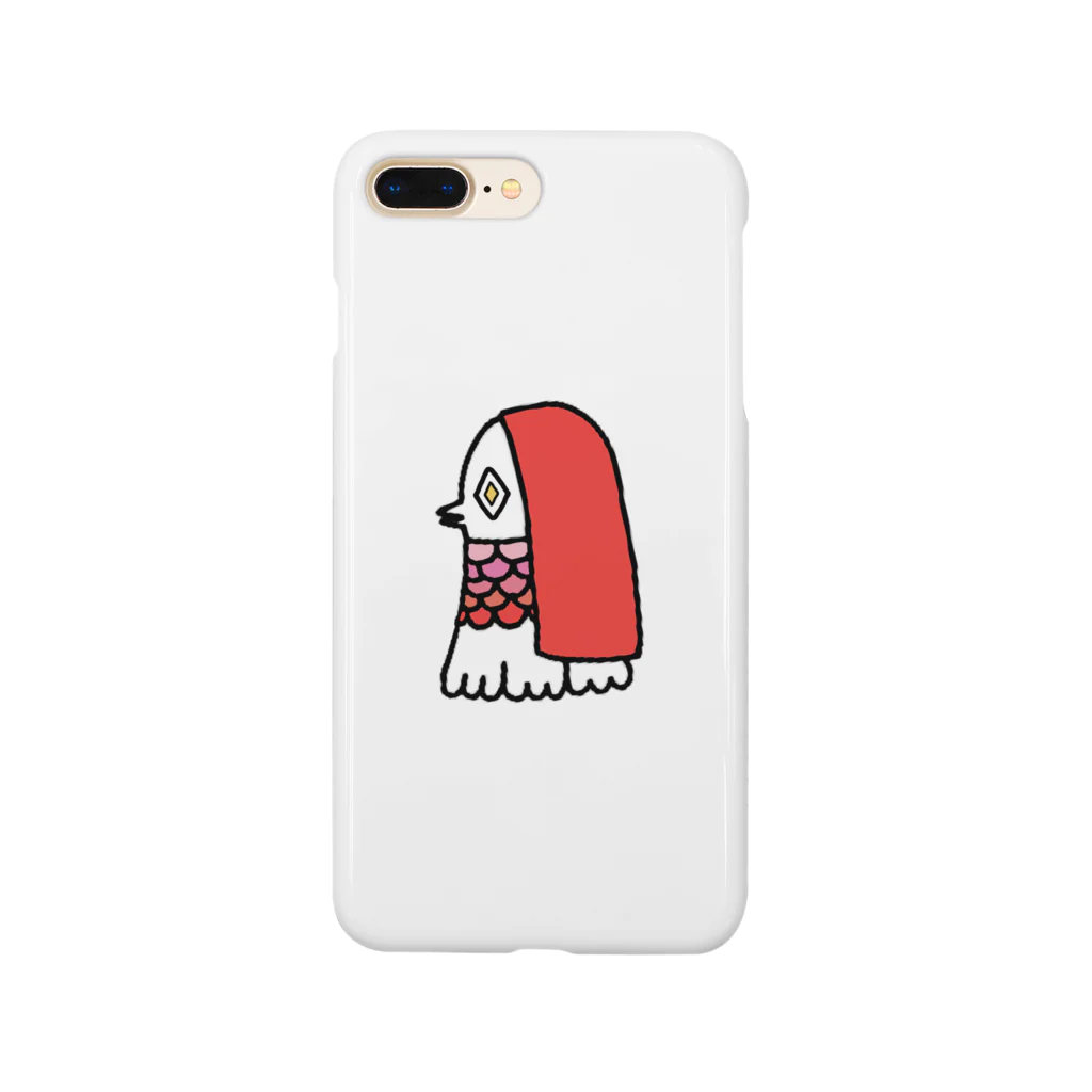 amabie shopの赤いあまびえさん Smartphone Case