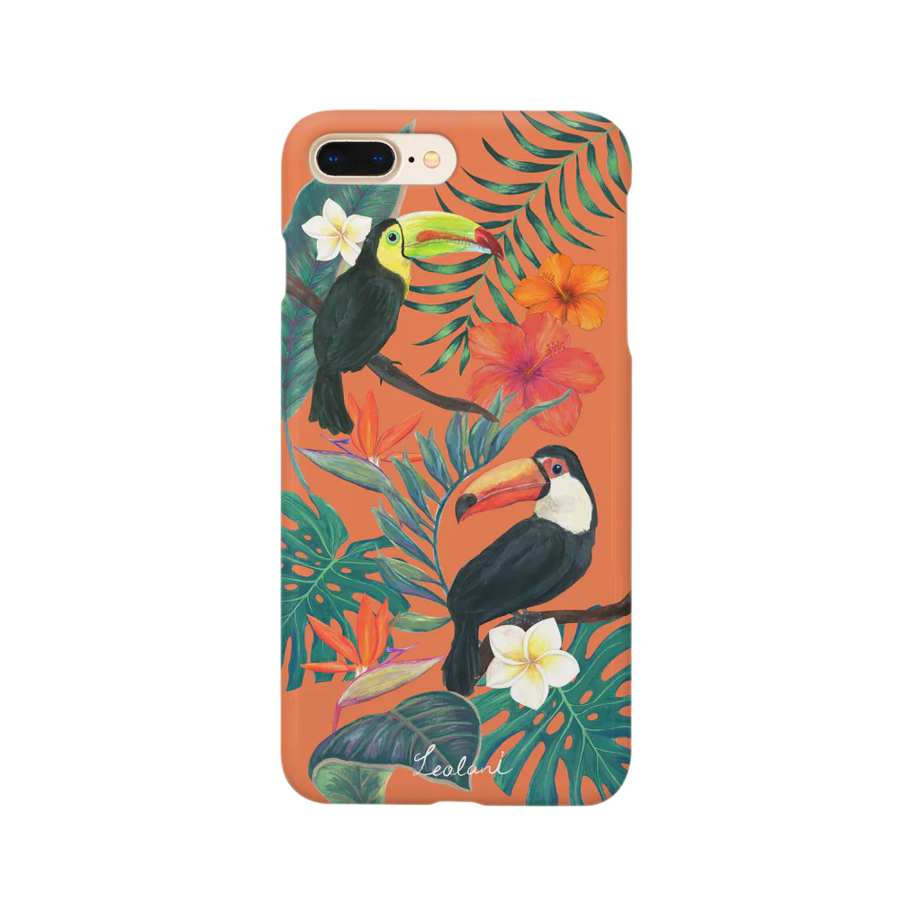 leolaniのhawaii トロピカル総柄iPhoneケース Smartphone Case