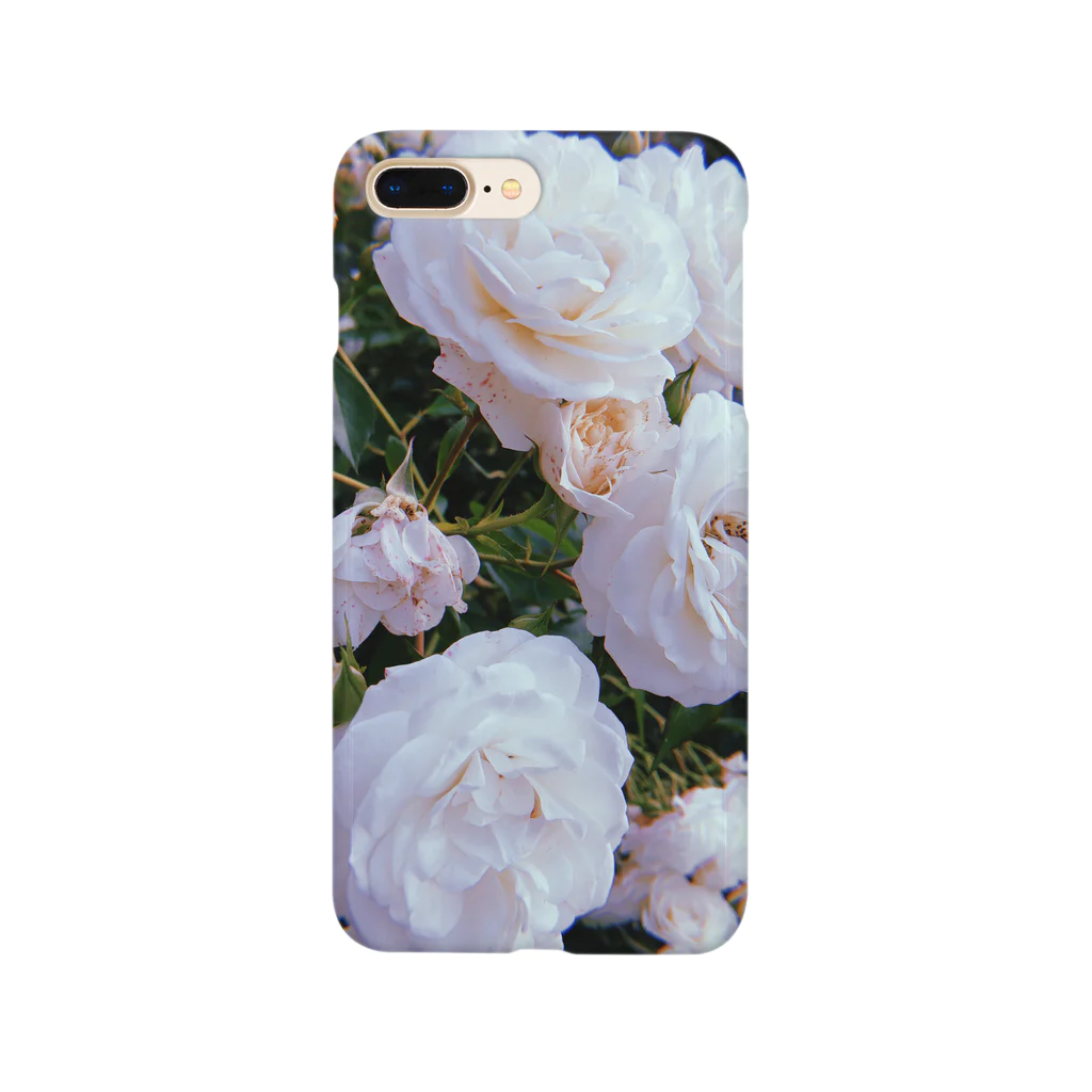 BLACKANDWHITEの白薔薇 Smartphone Case