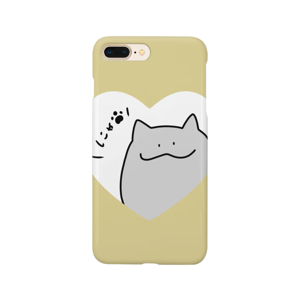 んちゃ丸のゆるずねこ【yellow】 スマホケース