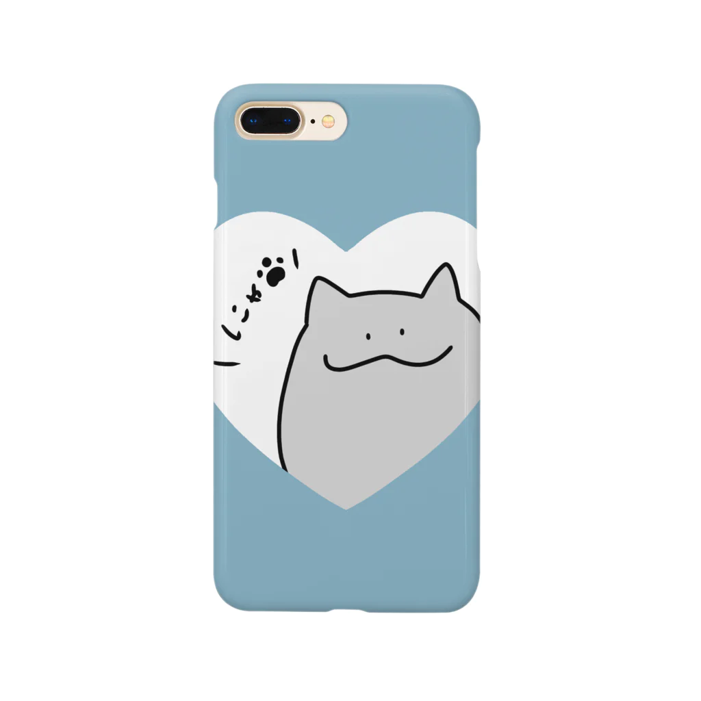 んちゃ丸のゆるずねこ【blue】 Smartphone Case