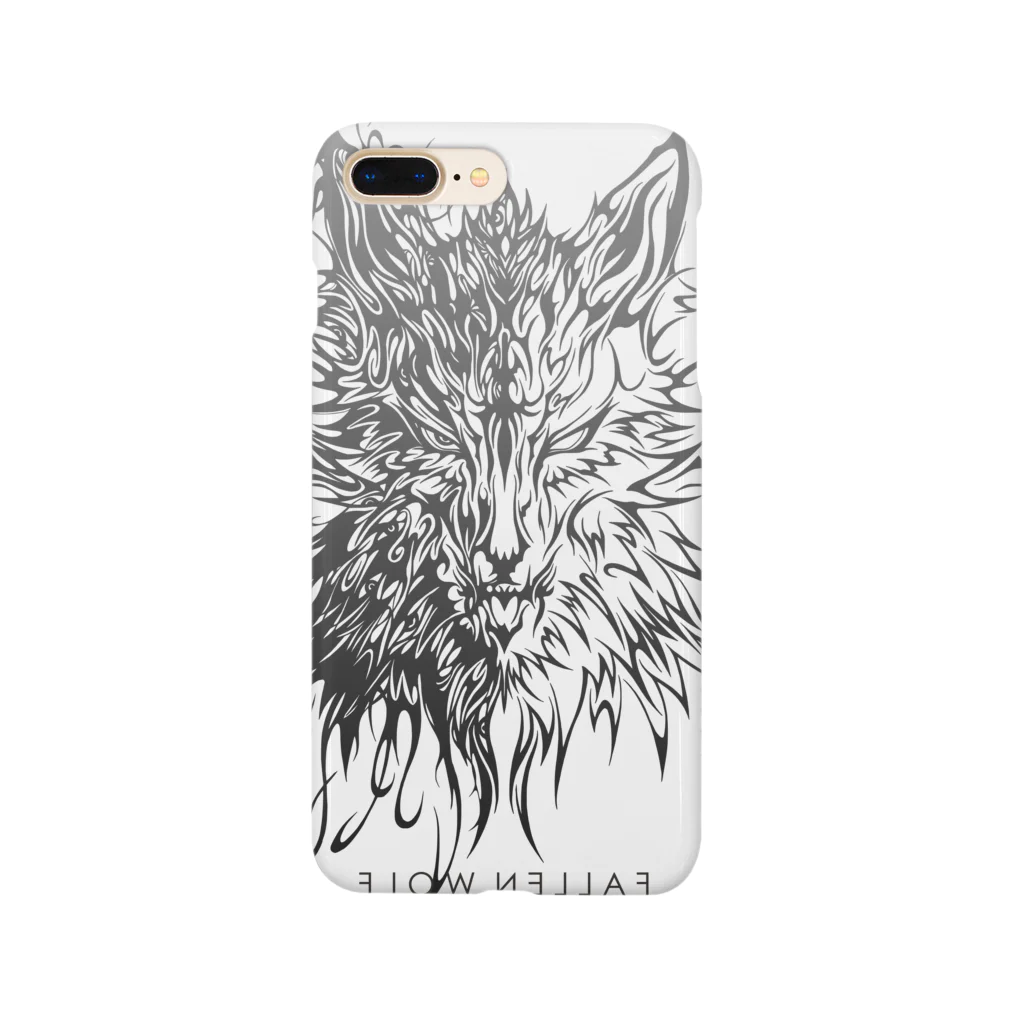 IBI-MATTER-のFALLEN WOLF Smartphone Case