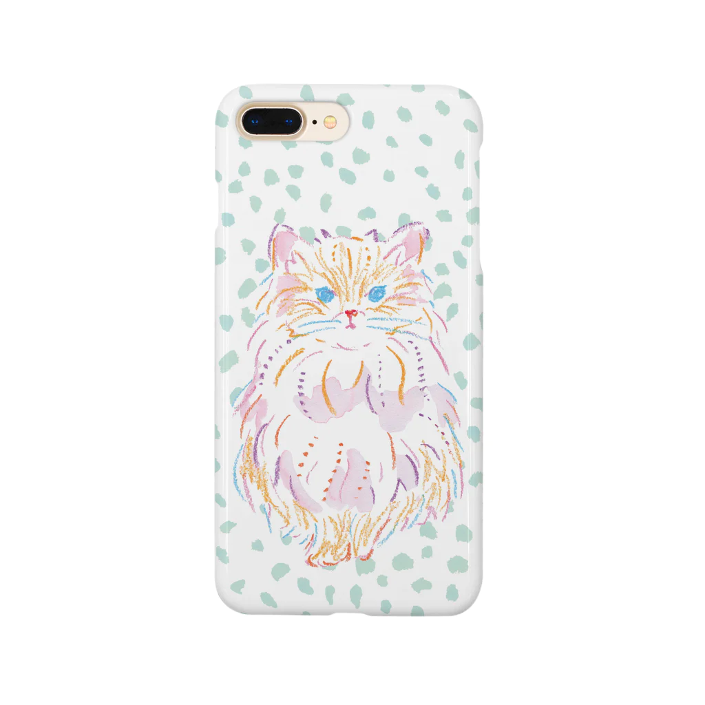 中山未由のおすましねこ（ミントグリーン） Smartphone Case