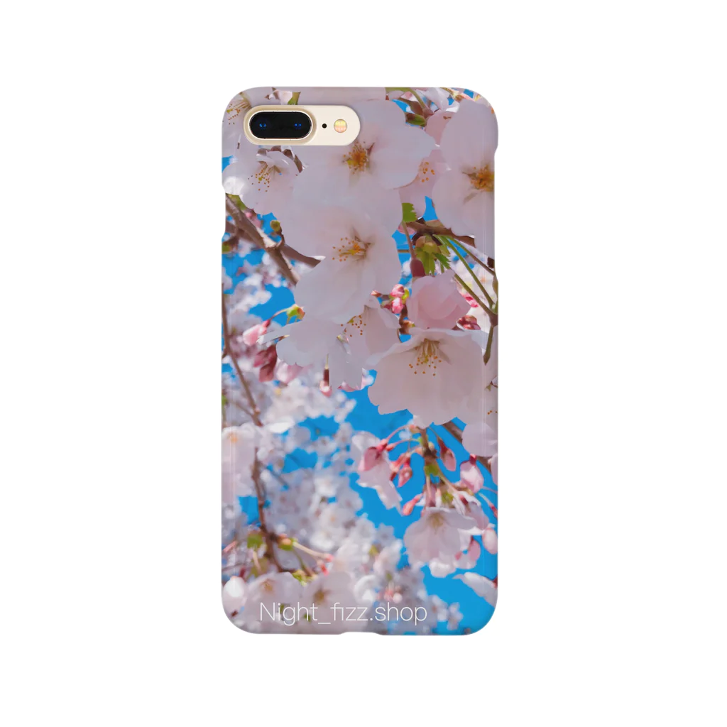 ナイトフィズしょっぷの桜と青空 Smartphone Case