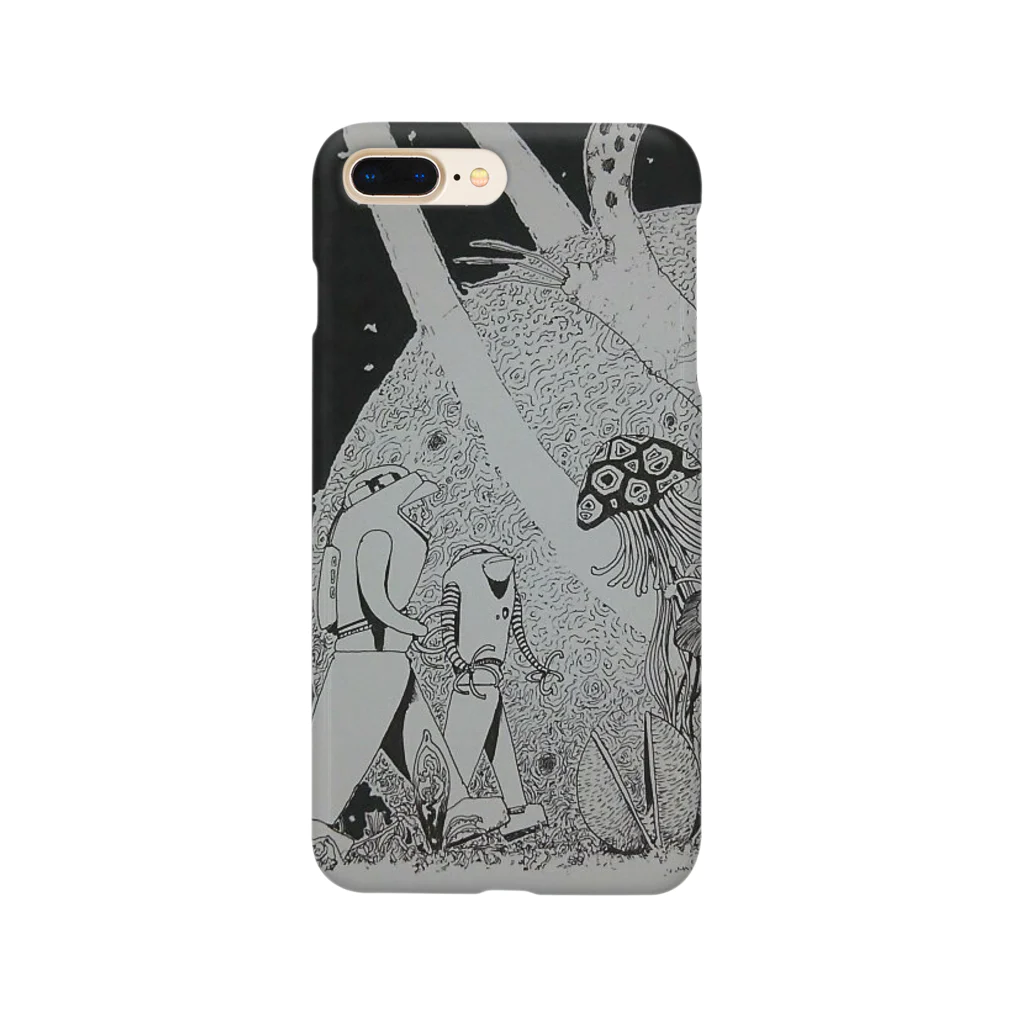 ★ 藤崎幾何 ★ illustrationの宇宙の巨大な惑星 イラスト Smartphone Case