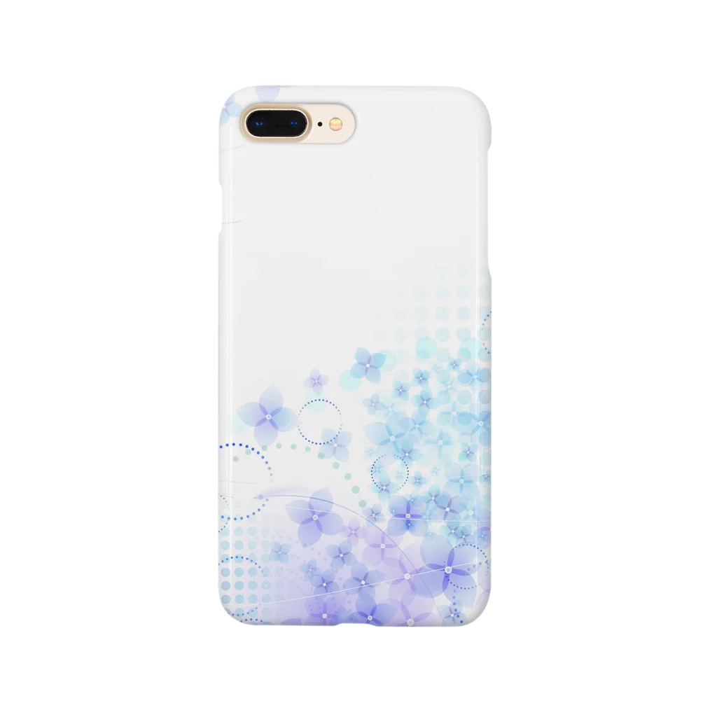 orange_honeyのあじさいと水滴2 Smartphone Case