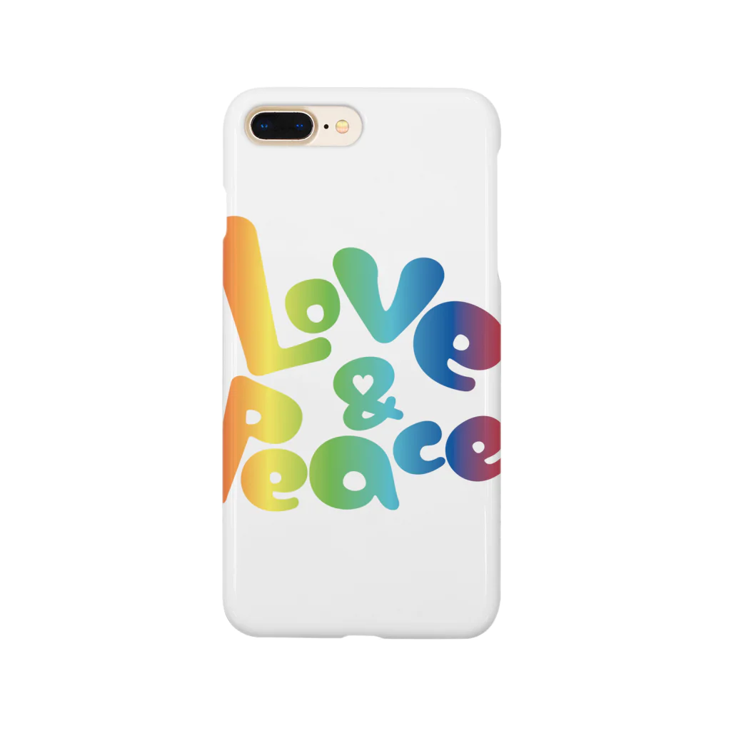 へっぽこ工房のLove&Peace スマホケース