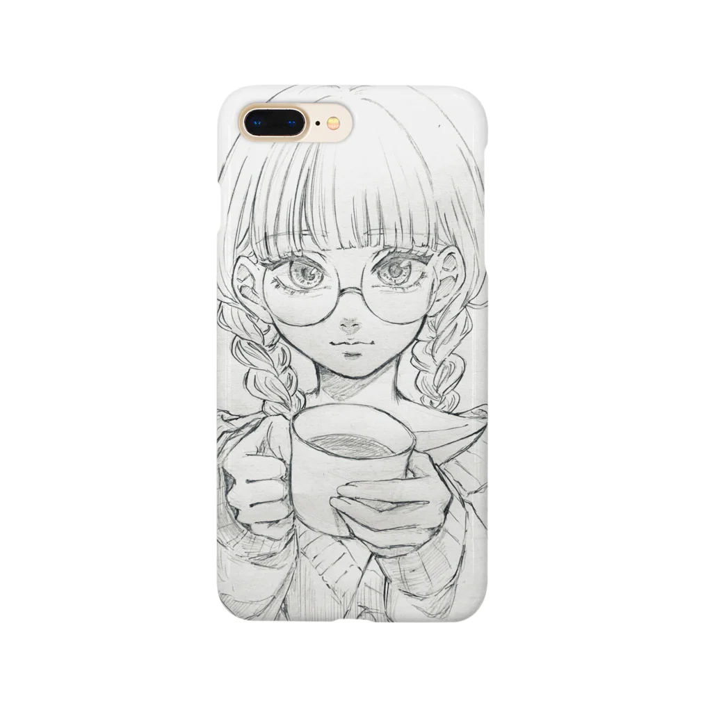 tamocchanのメガネちゃん(アナログ) Smartphone Case