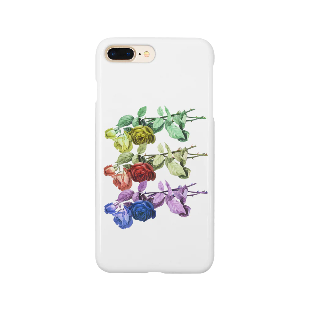 HANDSOMEのバラ_虹色_レインボー Smartphone Case