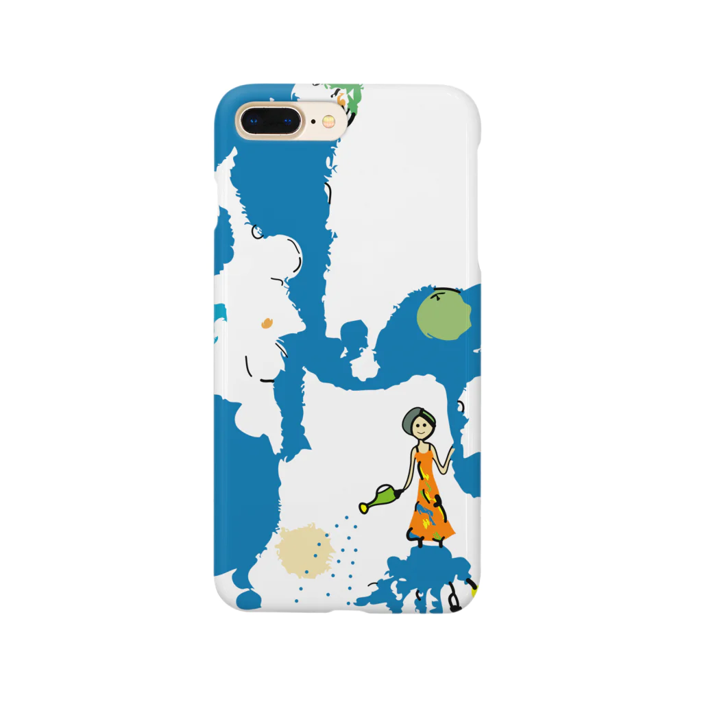 Jun1works(ジュンイチワークス)の雨をふらしに来たよ Smartphone Case