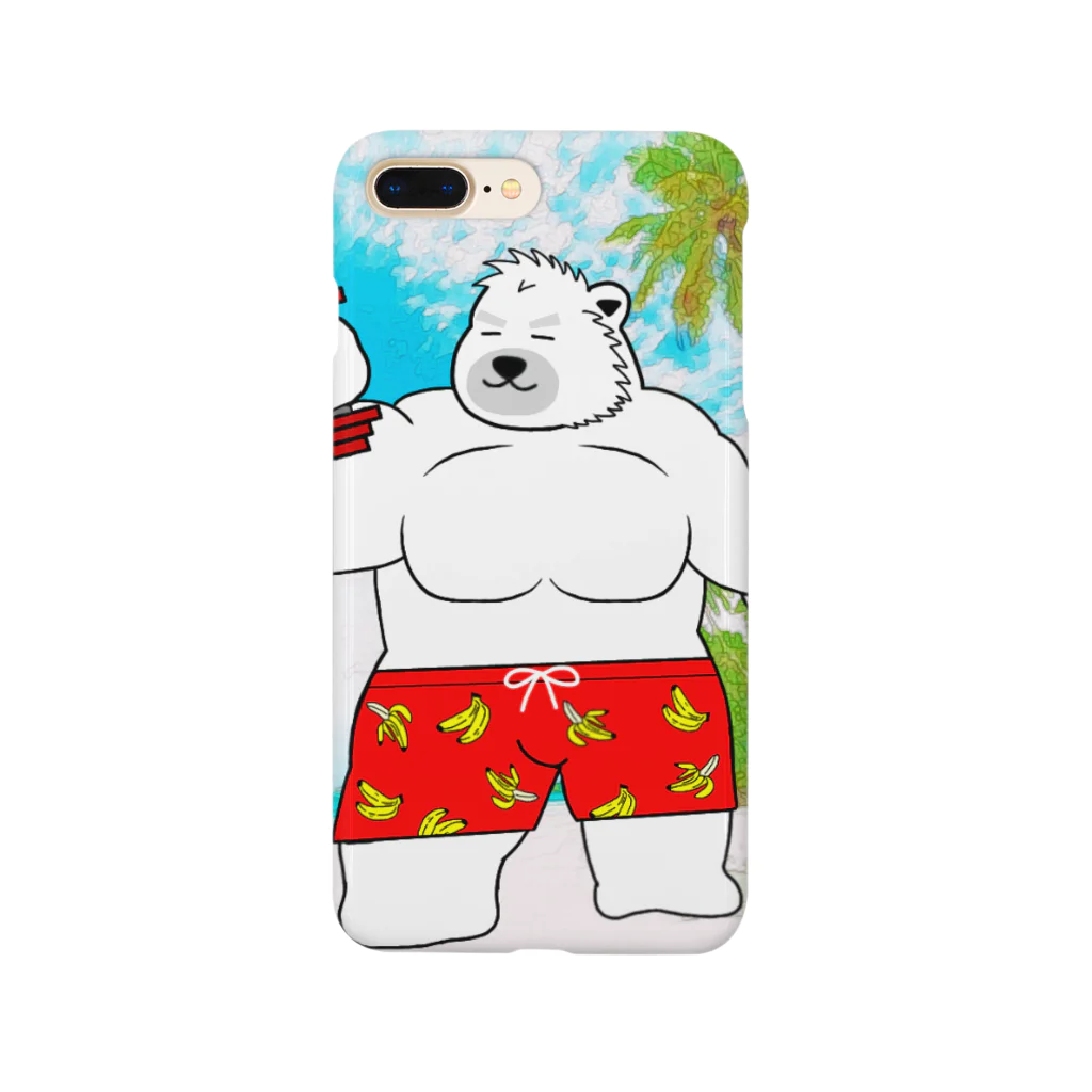 くーまんの部屋🐻のビーチバルク!!🏖 Smartphone Case