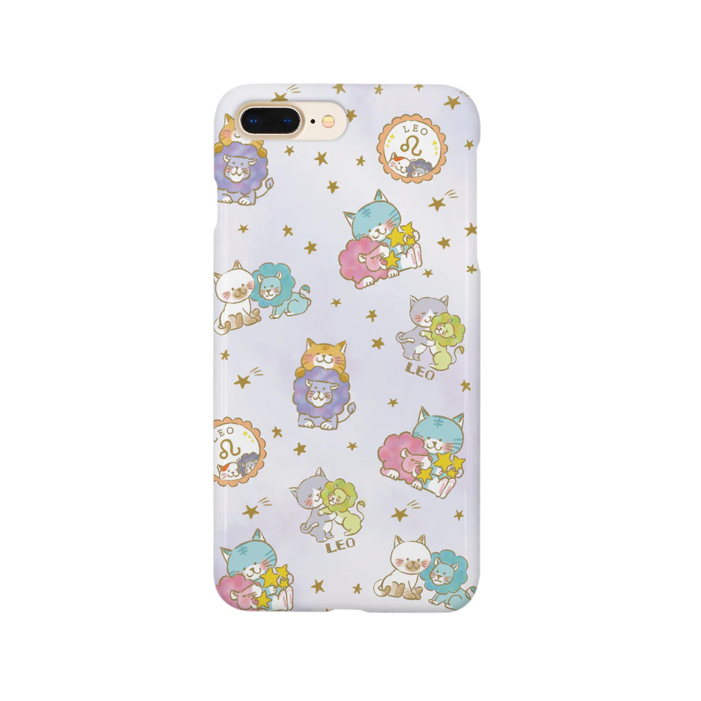 MIKA YADA illust shopのねこ星座スマホケース／しし座 スマホケース