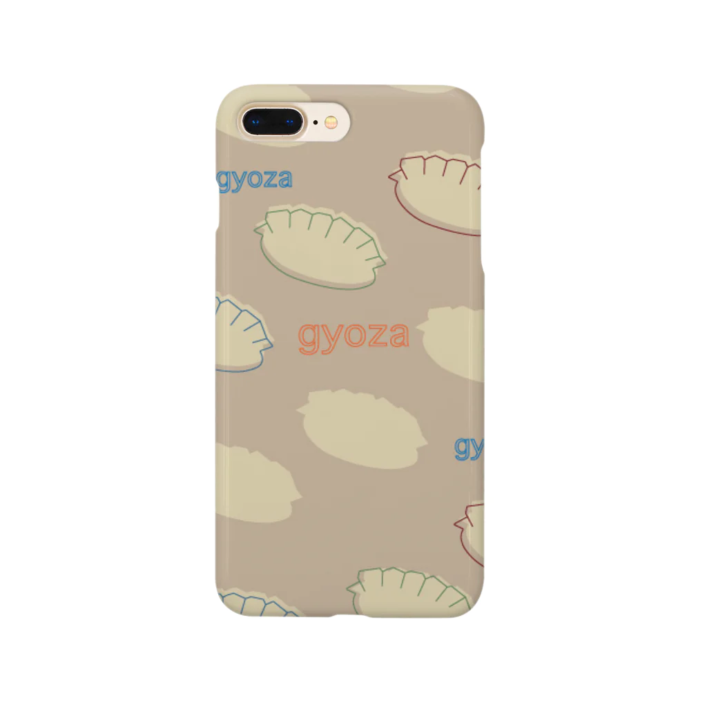 Papillon.のgyoza モカ スマホケース