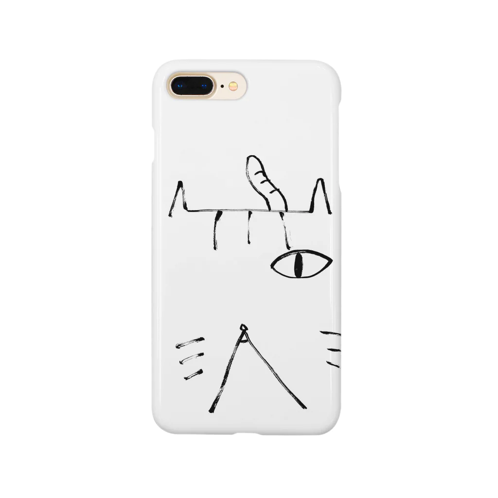 mikitoartの片目のねこ Smartphone Case