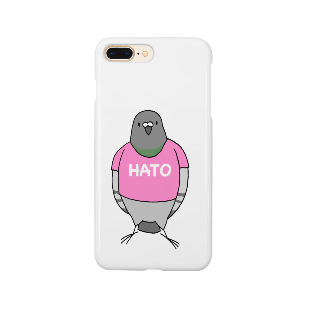 猛禽族のハトTを着たハト Smartphone Case