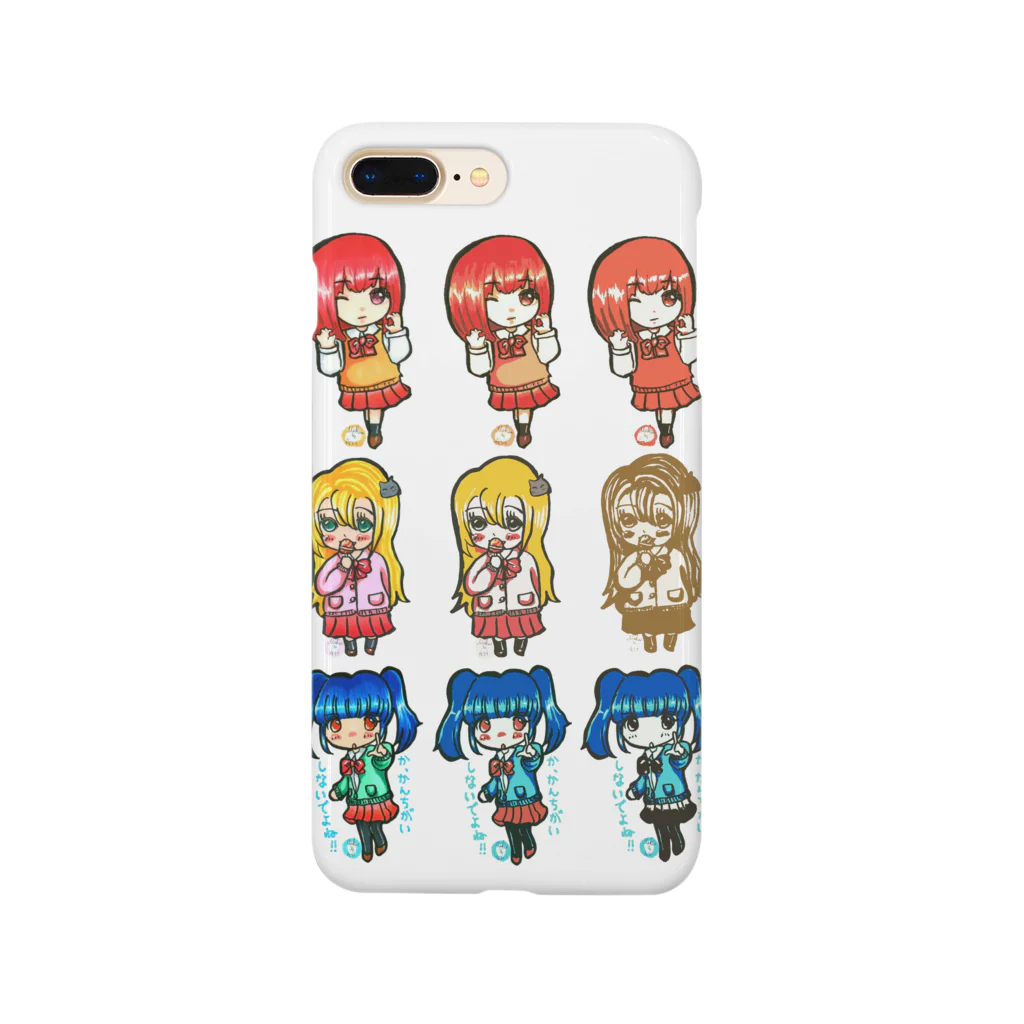 ＊あり＊の虹色創世記の３人娘3×3(みくさんコラボ) Smartphone Case