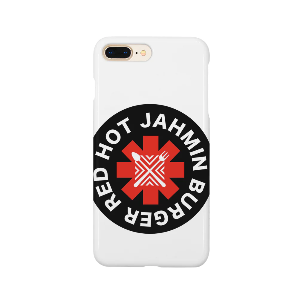 南風酒場Jahmin’のJahmin’ Red Hot Burger Logo スマホケース