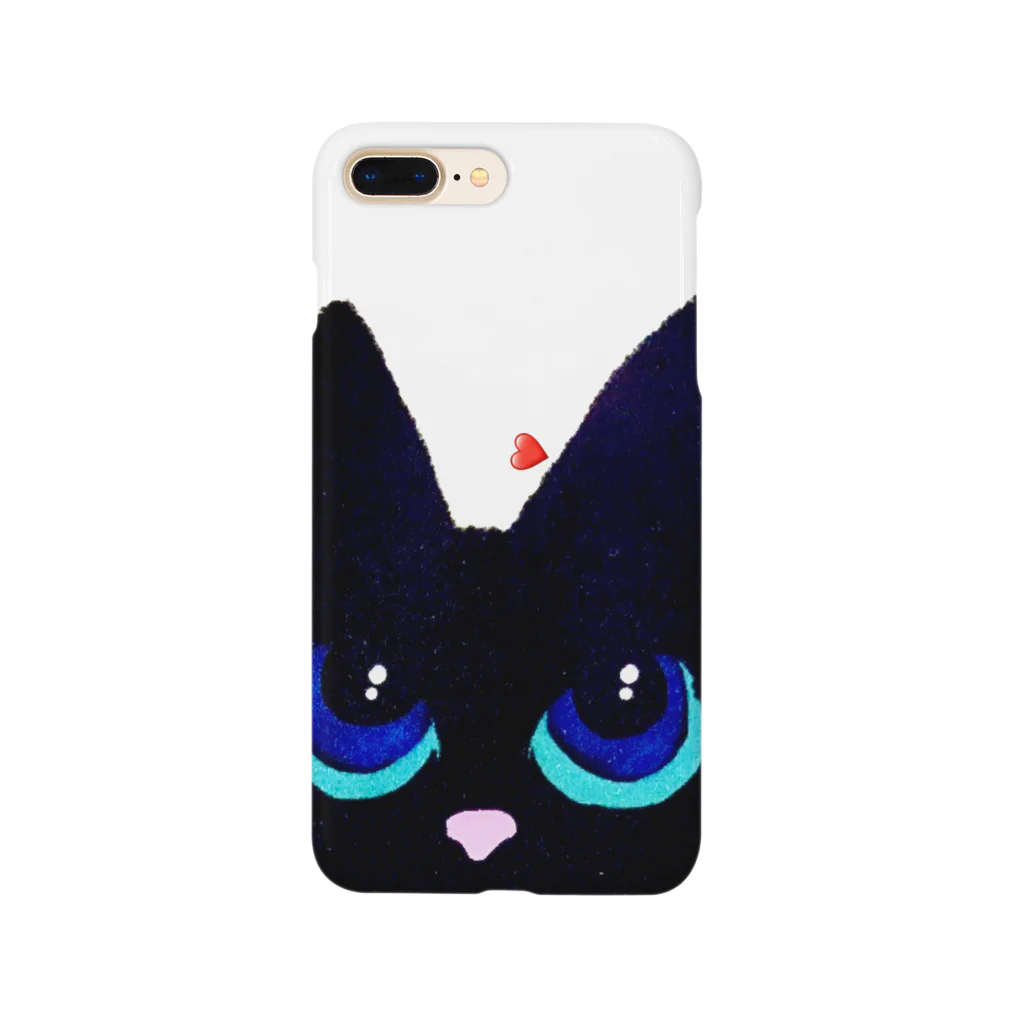 極楽鳥 月華の黒猫のアンジェリーナ Smartphone Case