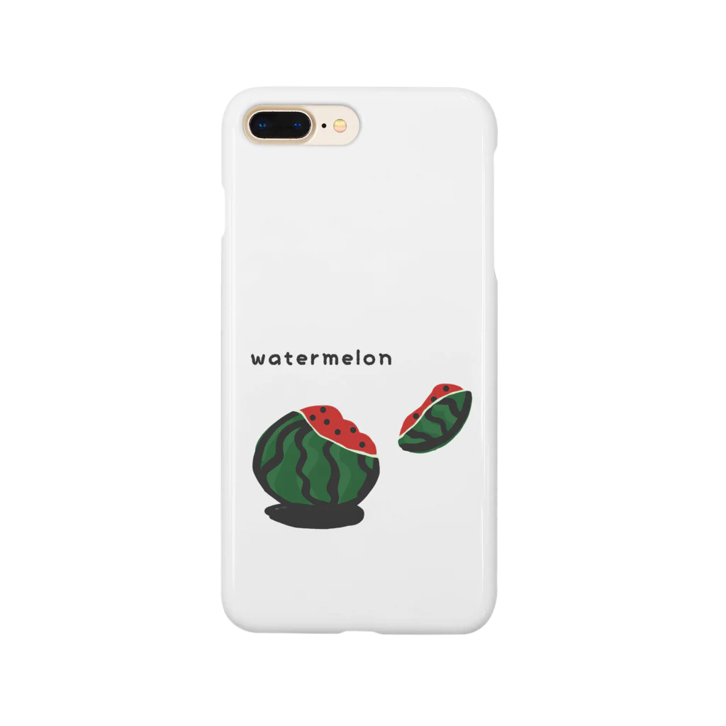 Red berry treeのスイカ　割れちゃった！ Smartphone Case