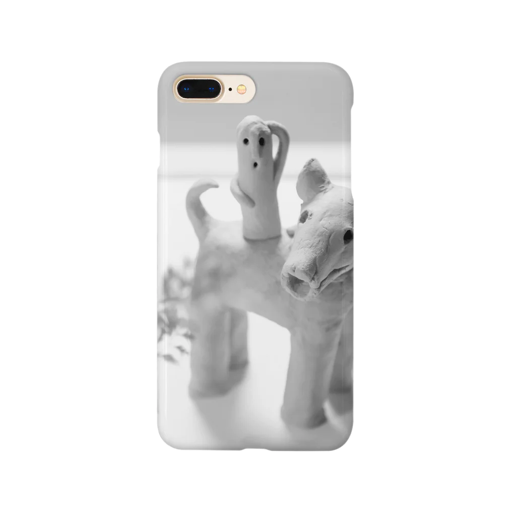 haniwa-modokiの犬とハニワもどき Smartphone Case