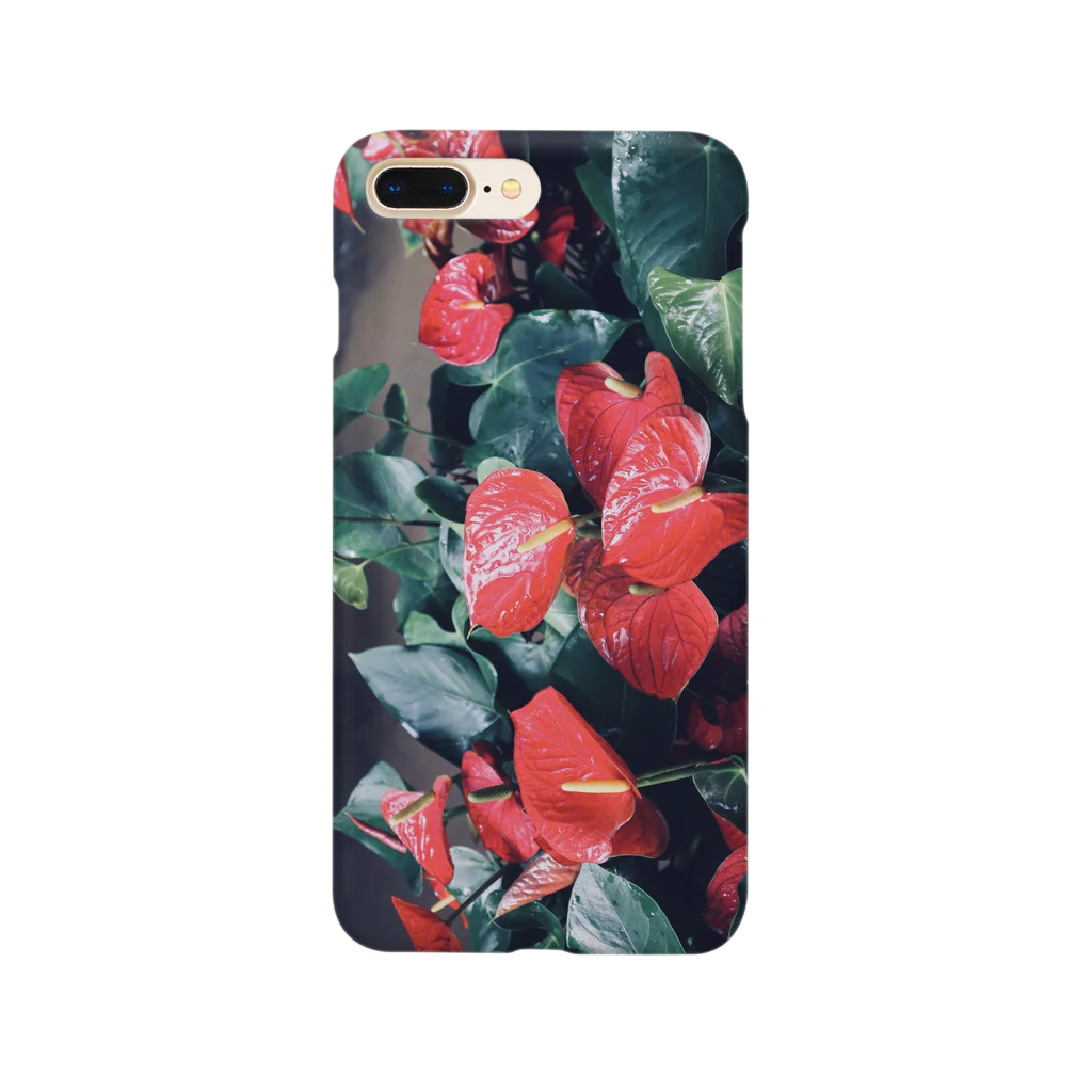 yutoyouのRed Plants Smartphone Case