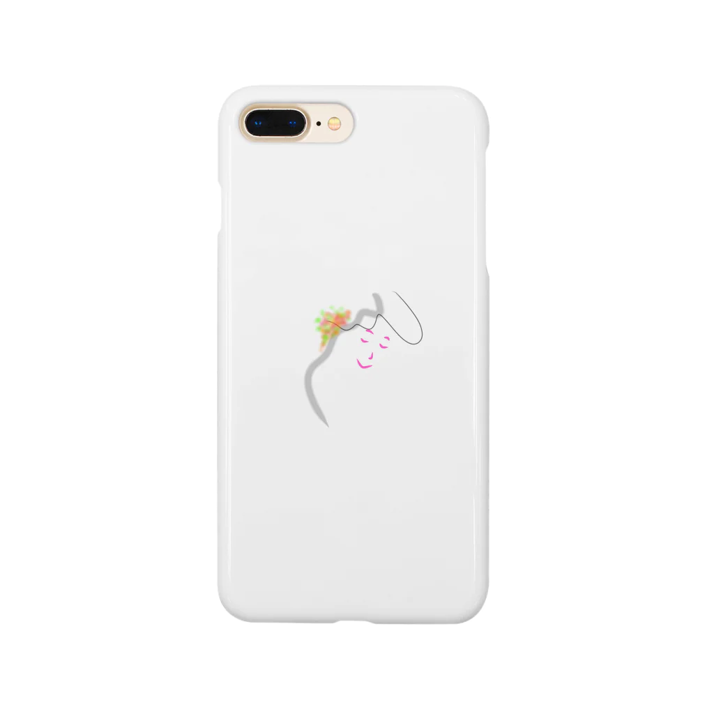 momona_の髪飾りをつけた少女 Smartphone Case